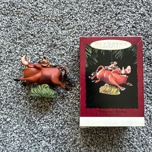 Hallmark 1997 Lion King Timon & Pumbaa Disney Keepsake Christmas Ornamen…